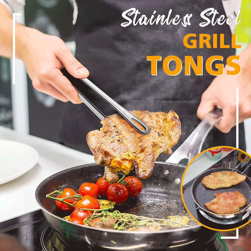 🔥LAST DAY 49% OFF🔥Stainless Steel Grill Tongs