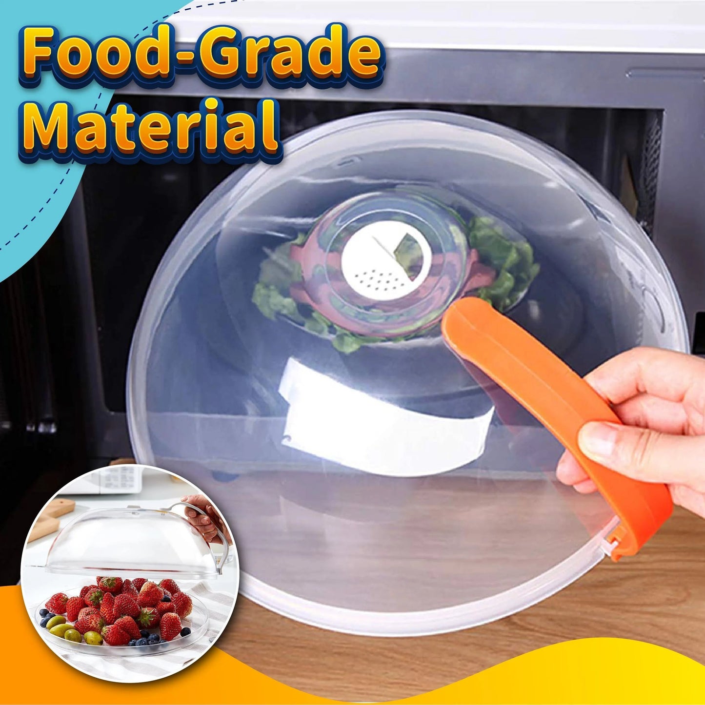 🔥Last Day 50% OFF - Microwave Anti-Splatter Cover