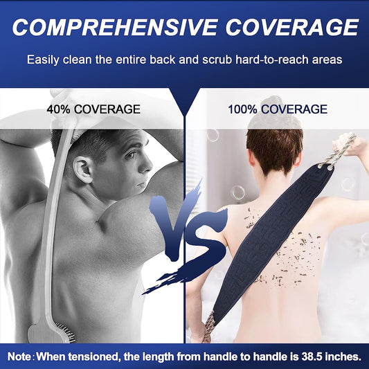 Pull Back Scarf Bath Scrubber for Body Massage