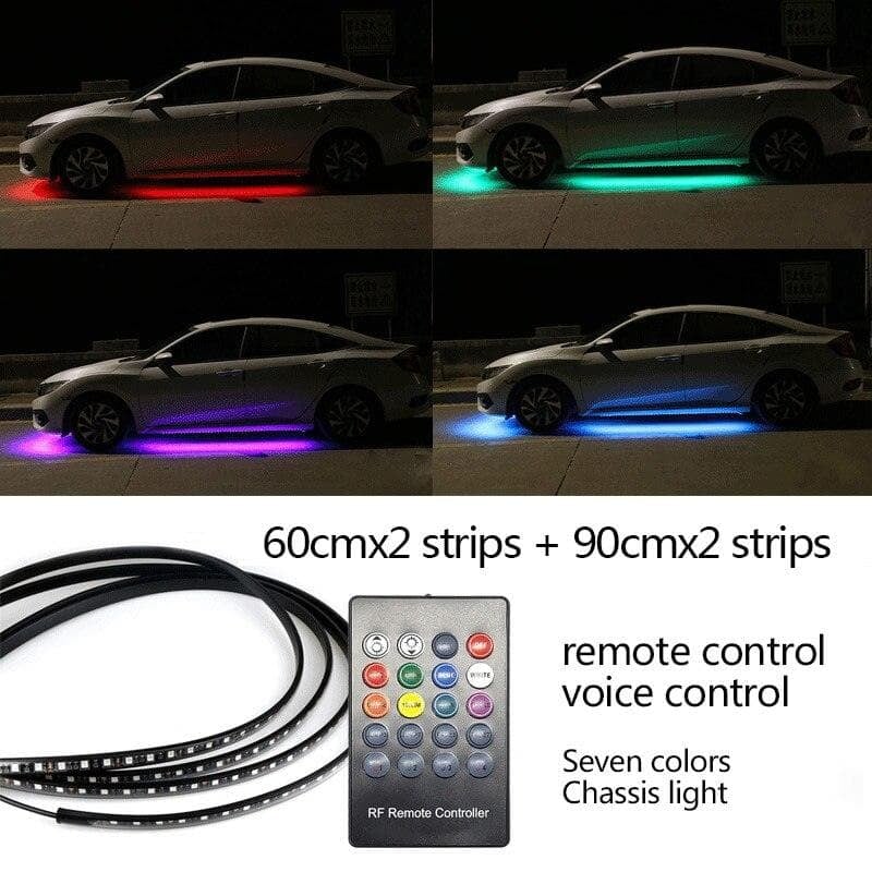 🔥LAST DAY 49% OFF- Car Chassis Flexible RGB Waterproof LED Strip Lights (4PCS)