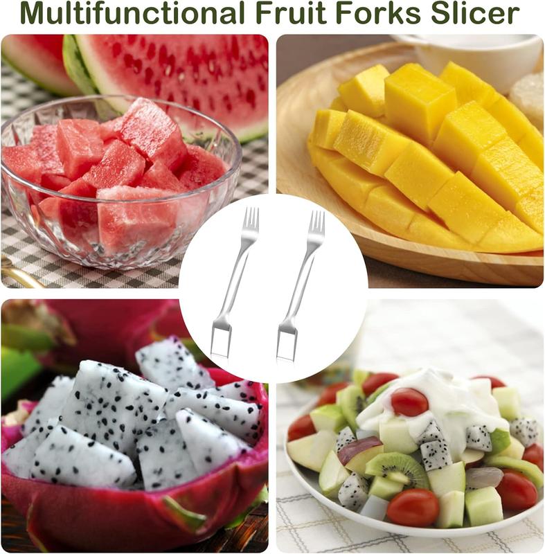 🍉Effortless Fruit Prep-49% OFF-✨ 2-in-1 Fruit Cutter & Fork – For Quick and Easy Fruit Serving! 🍓