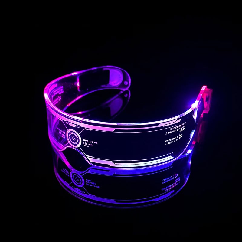 🔥Last Day 50% OFF🔥Cyberpunk Colorful Light Glasses - Buy 3 Free Shipping