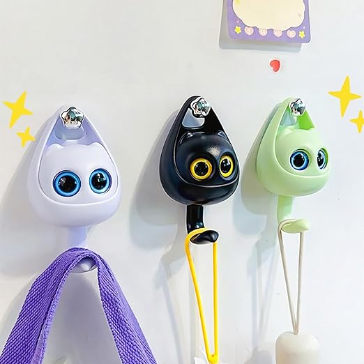 Creative Wink Cat Adhesive Hooks