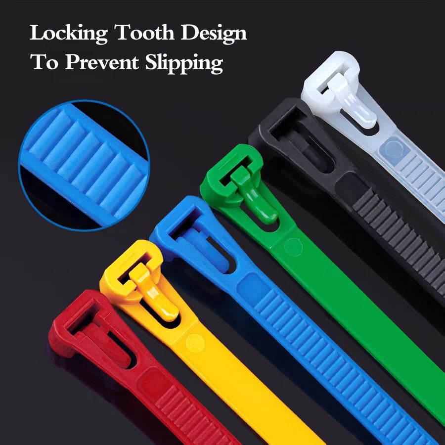(🔥🎁2025 New Year Hot Sale🎁 48% OFF) - Buckle Self-locking Premium Nylon Cable Wire Ties