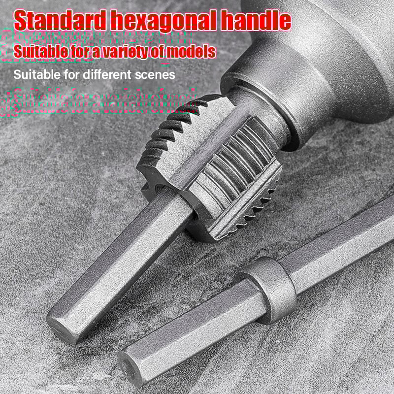 🎁2025 Hot Sale 49% OFF🔥-Electric Drill Compatible PVC Pipe Threader Kit