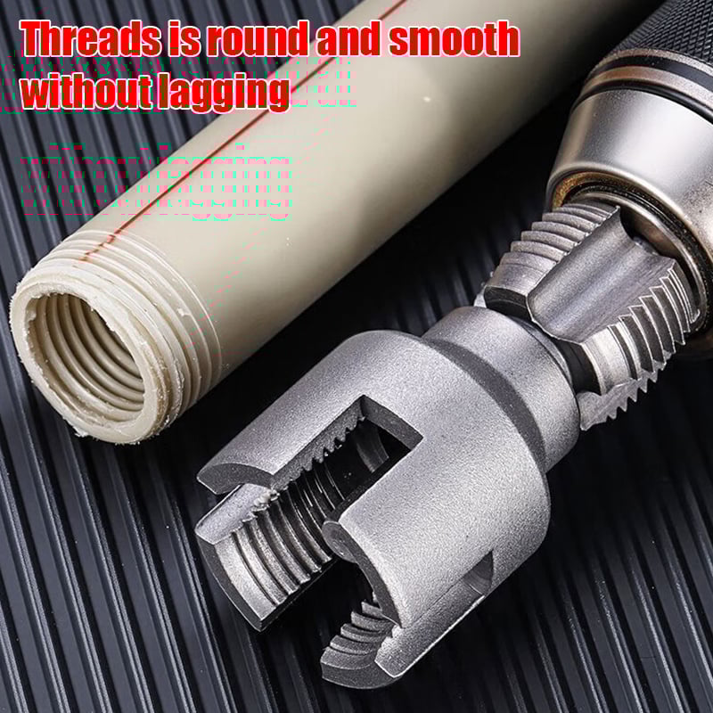 🎁2025 Hot Sale 49% OFF🔥-Electric Drill Compatible PVC Pipe Threader Kit