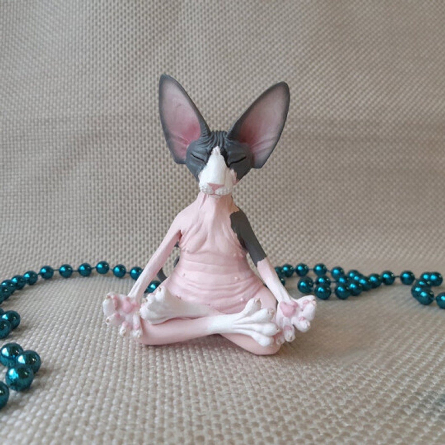 Hairless Cat Meditation Resin Ornament