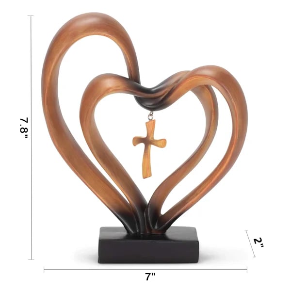 🔥Last Day 50% OFF🔥Easter Jesus Entwined Hearts Cross