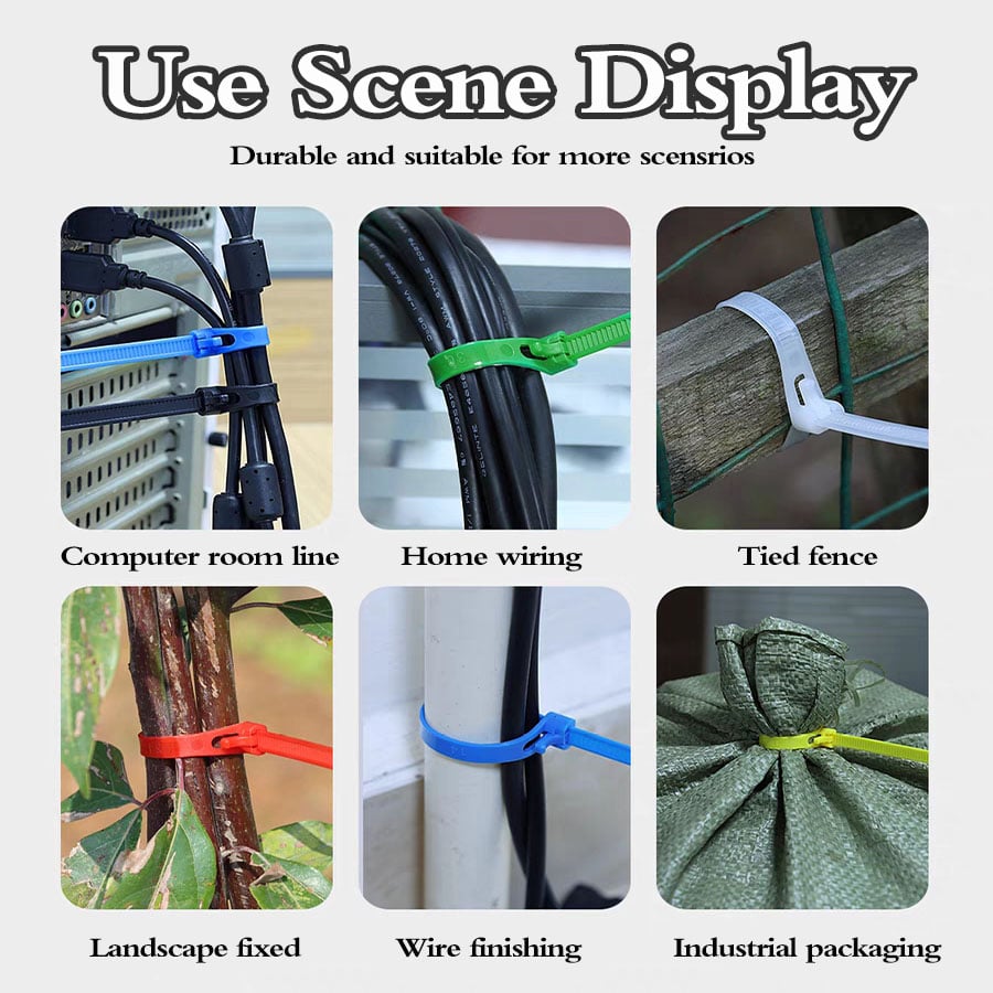 (🔥🎁2025 New Year Hot Sale🎁 48% OFF) - Buckle Self-locking Premium Nylon Cable Wire Ties