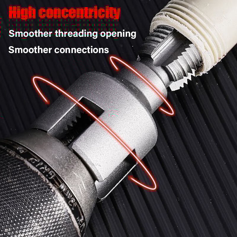 🎁2025 Hot Sale 49% OFF🔥-Electric Drill Compatible PVC Pipe Threader Kit