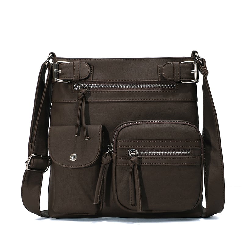 💥2025 HOT SALE- 40% off💥Multi-Pocket Crossbody Bag Soft Leather Shoulder Purse Bag