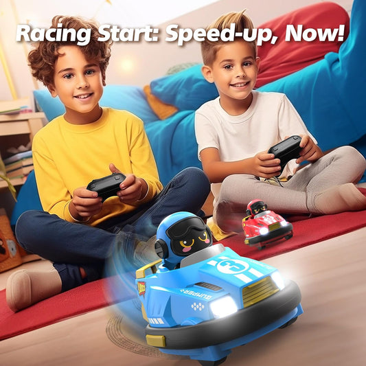 Two person game remote control collision car toy