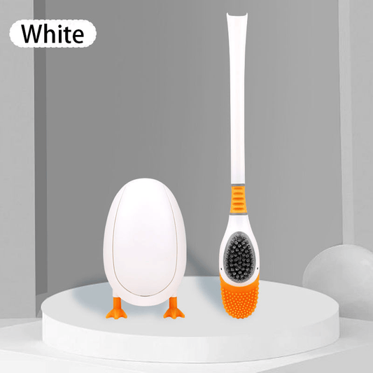 Duckling Silicone Toilet Brush - Automatic Opening and Closing Gravity Storage Rack