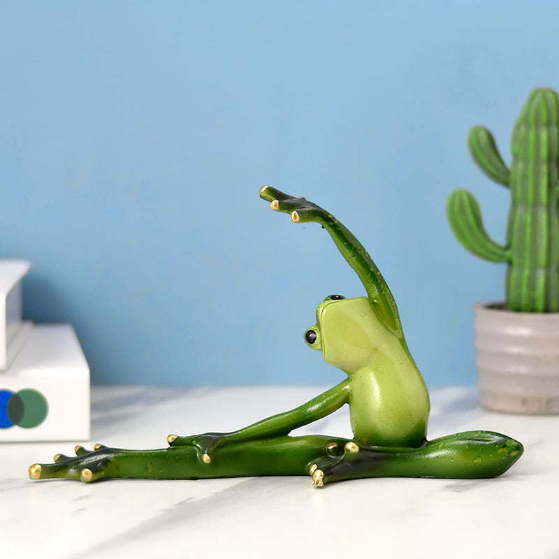 Handmade resin frog pastoral style art ornaments