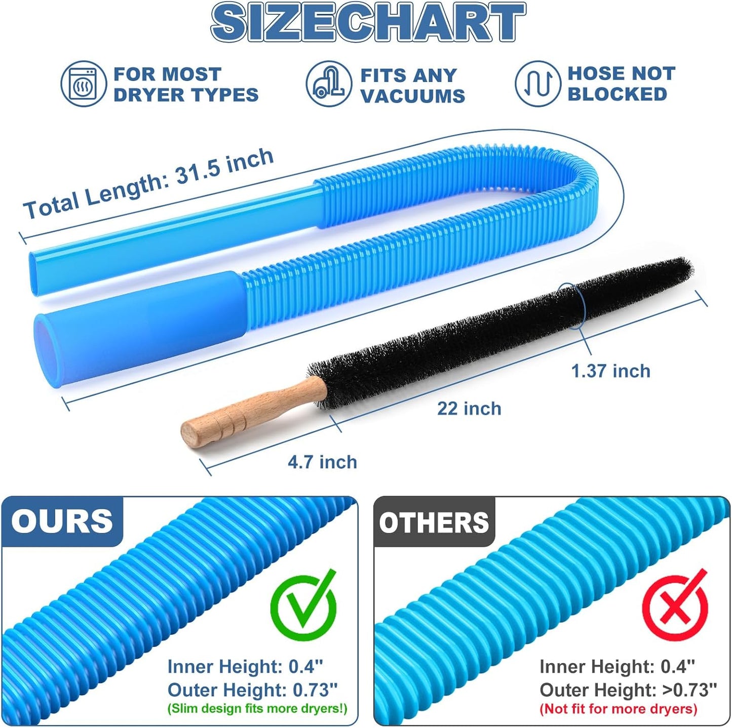 🔥Dryer Vent Cleaning Kit, Efficient Cleaning
