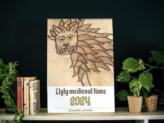 😍LAST DAY 50% OFF-Weird Medieval Lion Calendar 2025