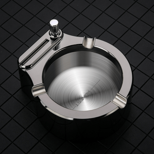 Retro Metal Ashtray Ten Thousand Match Lighter