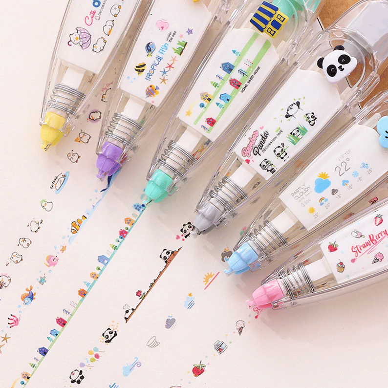 😍LAST DAY 70% OFF - Cute Animals Press Type Decorative Pen