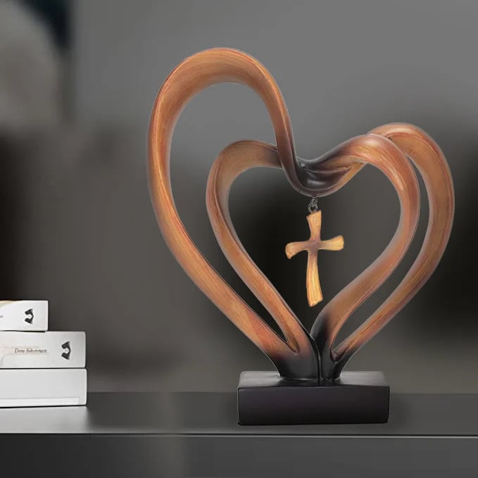 🔥Last Day 50% OFF🔥Easter Jesus Entwined Hearts Cross