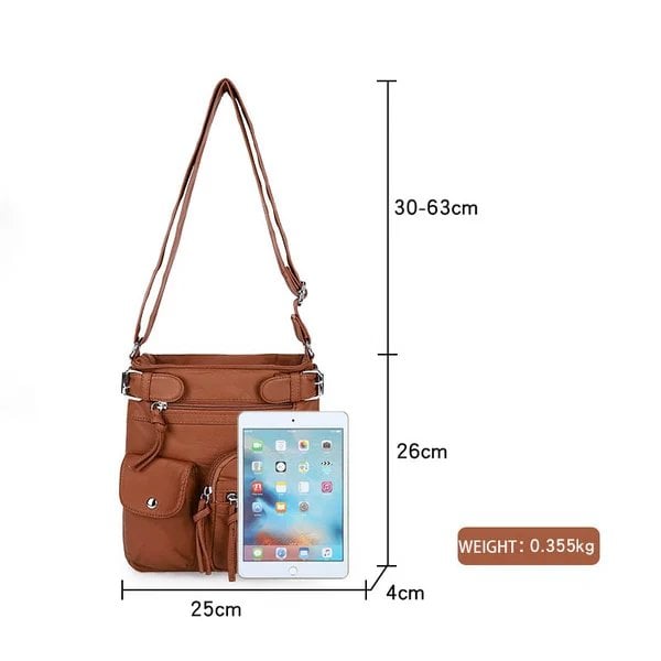 💥2025 HOT SALE- 40% off💥Multi-Pocket Crossbody Bag Soft Leather Shoulder Purse Bag