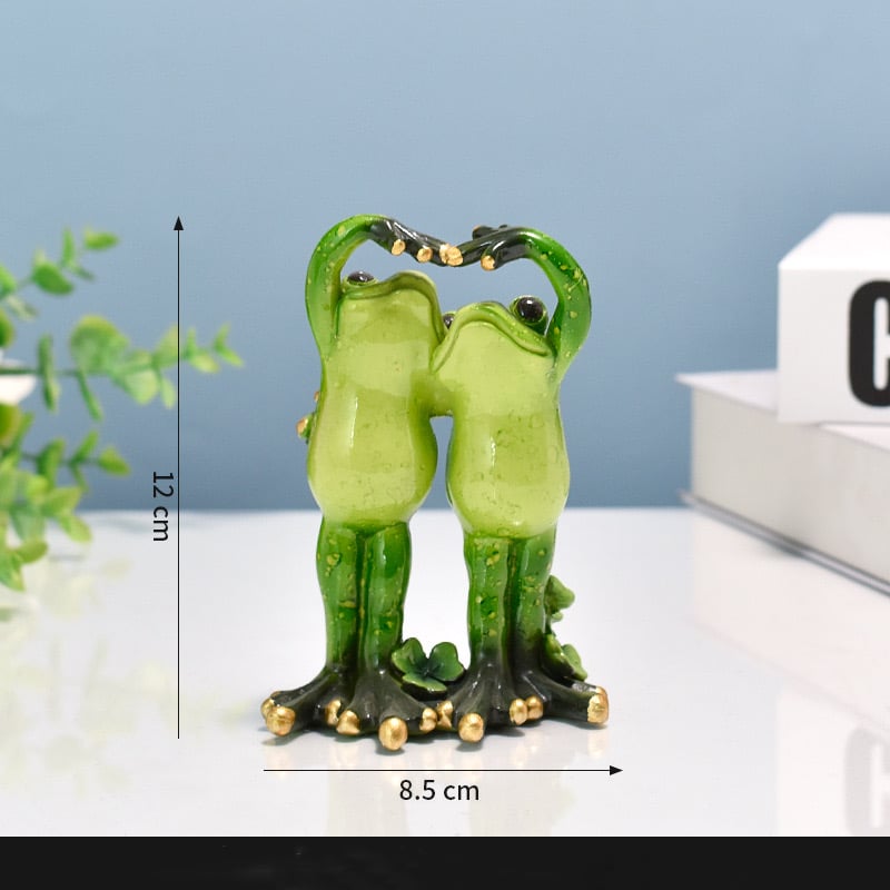 Handmade resin frog pastoral style art ornaments