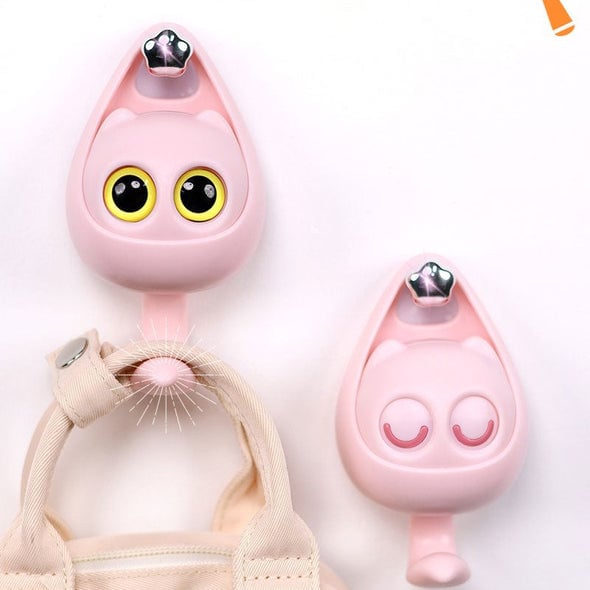 Creative Wink Cat Adhesive Hooks