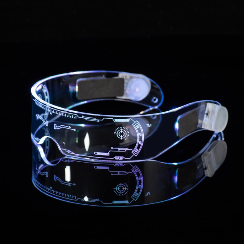 🔥Last Day 50% OFF🔥Cyberpunk Colorful Light Glasses - Buy 3 Free Shipping