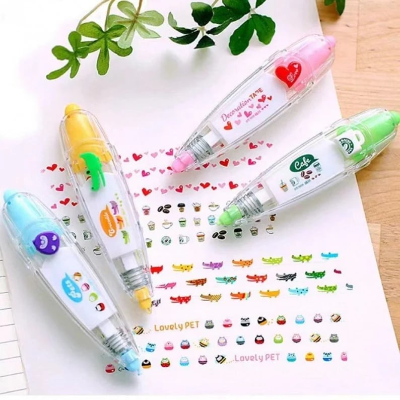 😍LAST DAY 70% OFF - Cute Animals Press Type Decorative Pen