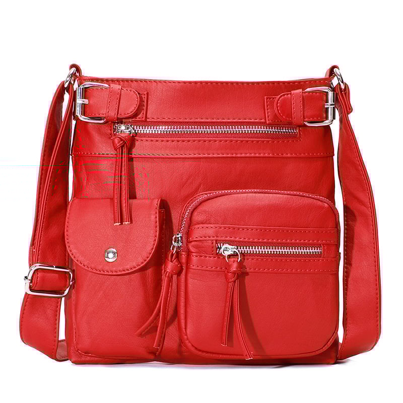 💥2025 HOT SALE- 40% off💥Multi-Pocket Crossbody Bag Soft Leather Shoulder Purse Bag