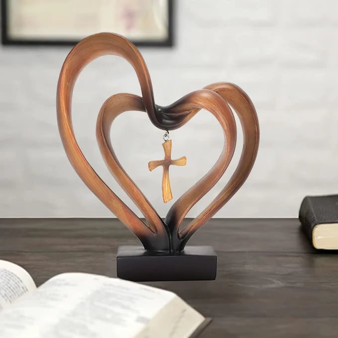 🔥Last Day 50% OFF🔥Easter Jesus Entwined Hearts Cross