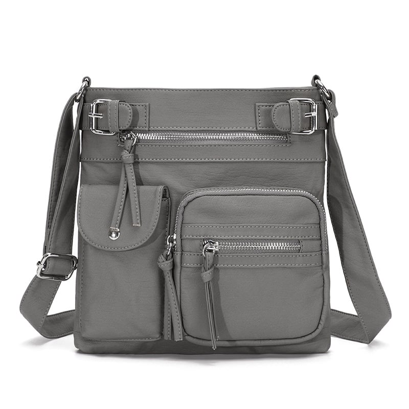 💥2025 HOT SALE- 40% off💥Multi-Pocket Crossbody Bag Soft Leather Shoulder Purse Bag
