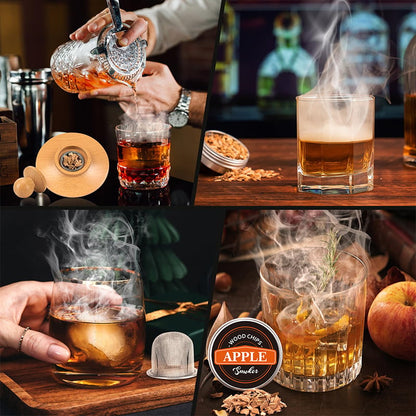 🎁A New Experience-Whiskey Smoker Kit🍷🎨🍽️