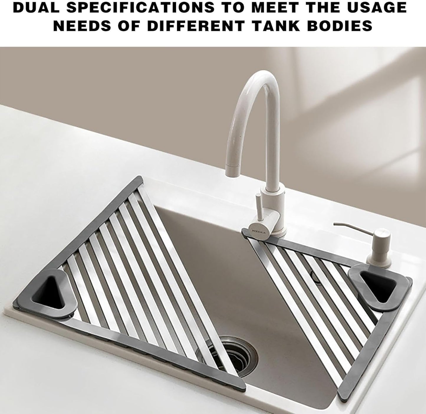 🔥Foldable Triangle Roll-Up Dish Drying Rack