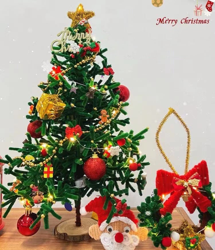 🎄Christmas Sale 50% OFF🎄DIY Plush Stick-Christmas Tree Set