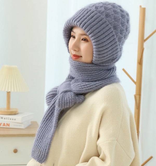 🎄EARLY CHRISTMAS SALE -50% OFF - Integrated Ear Protection Windproof Cap Scarf