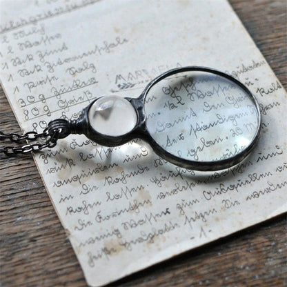 🔥LAST DAY 50% OFF🔥Magnifying Glass Necklace Gift - Buy 2 Free Shipping