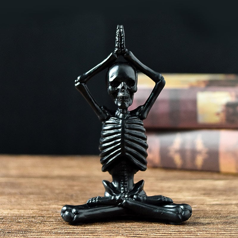 Yoga Skeleton Statue Ornaments Set