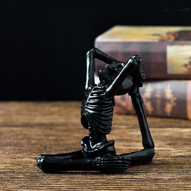 Yoga Skeleton Statue Ornaments Set