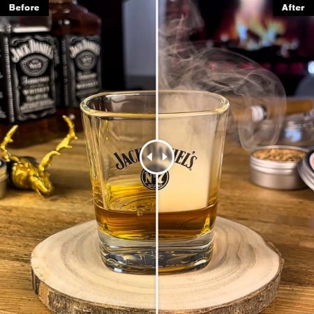 🎁A New Experience-Whiskey Smoker Kit🍷🎨🍽️