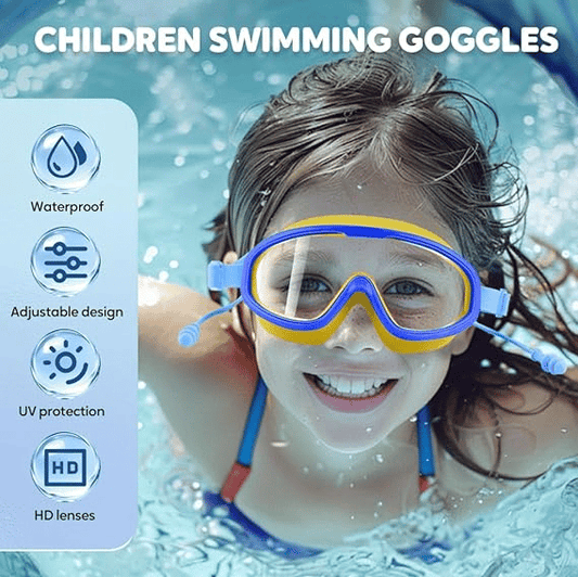 🎉Last Day Promotion 49% OFF - 🔥HD children's large frame waterproof and anti-fog swimming goggles