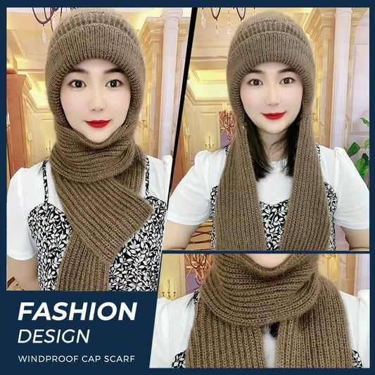 🎄EARLY CHRISTMAS SALE -50% OFF - Integrated Ear Protection Windproof Cap Scarf
