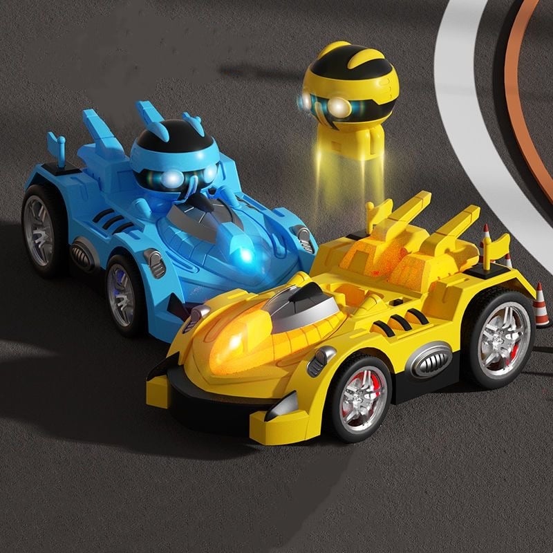 Two person game remote control collision car toy