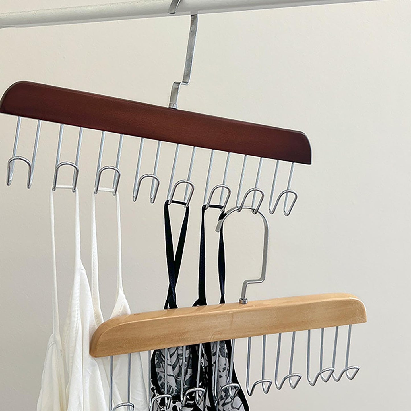 Space Saving Tie Rack for Closet Organizer