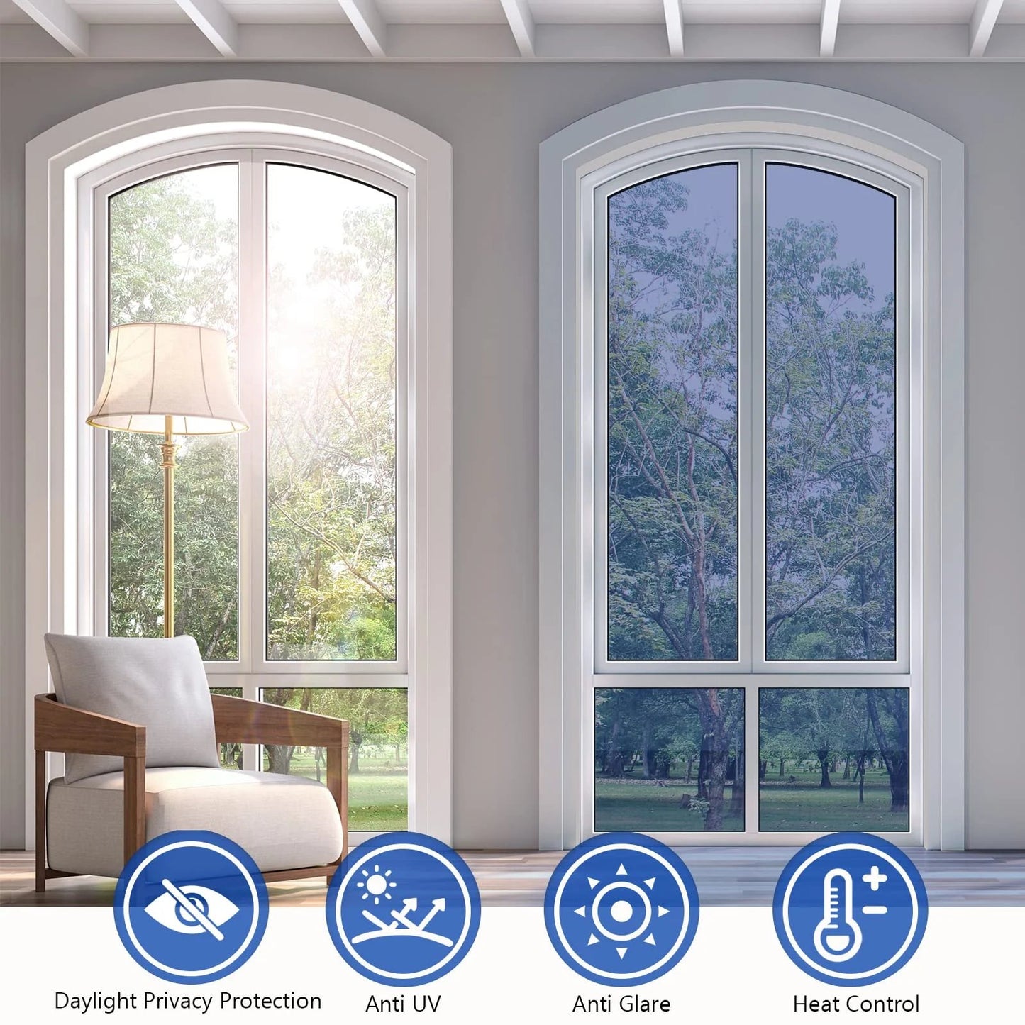 🔥HOT SALE - Privacy Sun Blocking Anti UV Reflective Window Film