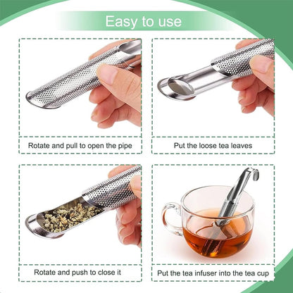 🎁2025 SALE-Tea Infuser Strainer with Handle