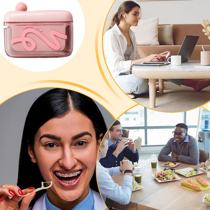 🎒✨🦷Floss Dispenser, Portable Flosser, Automatic Thread Holder