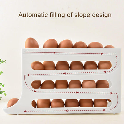 Egg Holder for Fridge, Eggs Dispenser Auto Rolling🔥