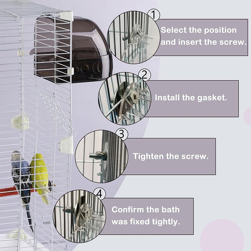 ✨2025 New Release -49% Off -🐦 Bird Bathing Box - Give your bird the most comfortable bathing experience 🛁