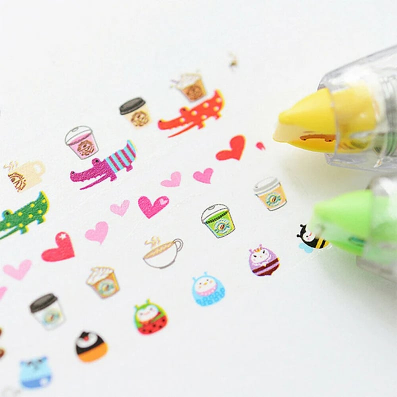 😍LAST DAY 70% OFF - Cute Animals Press Type Decorative Pen