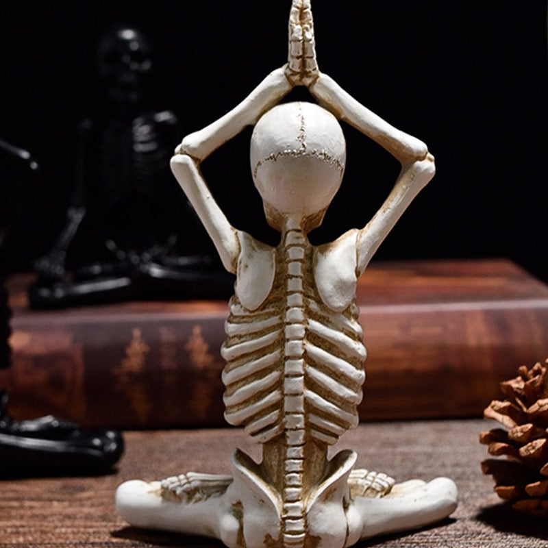 Yoga Skeleton Statue Ornaments Set